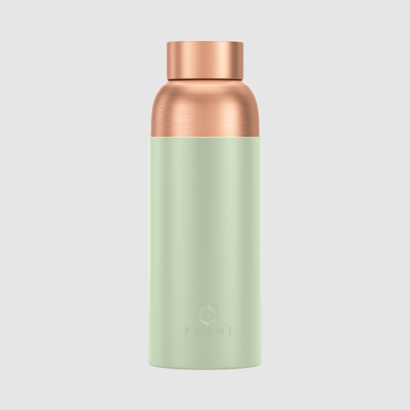 Paani Pure Copper Water Bottle 700ML Green No
