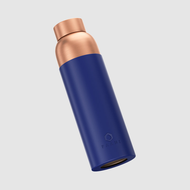 Paani Pure Copper Water Bottle 900ML Blue