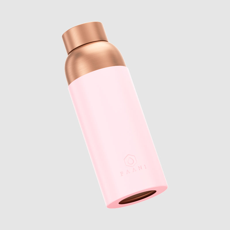 Paani Pure Copper Water Bottle 700ML Pink