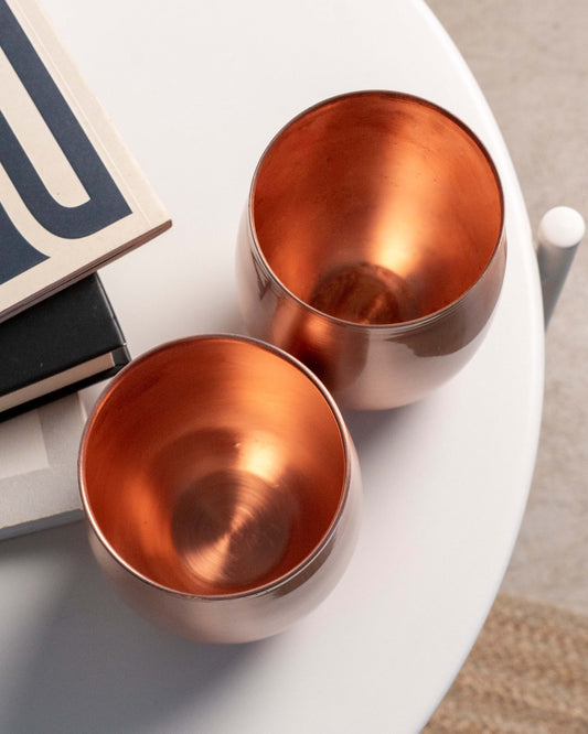 2 copper cups