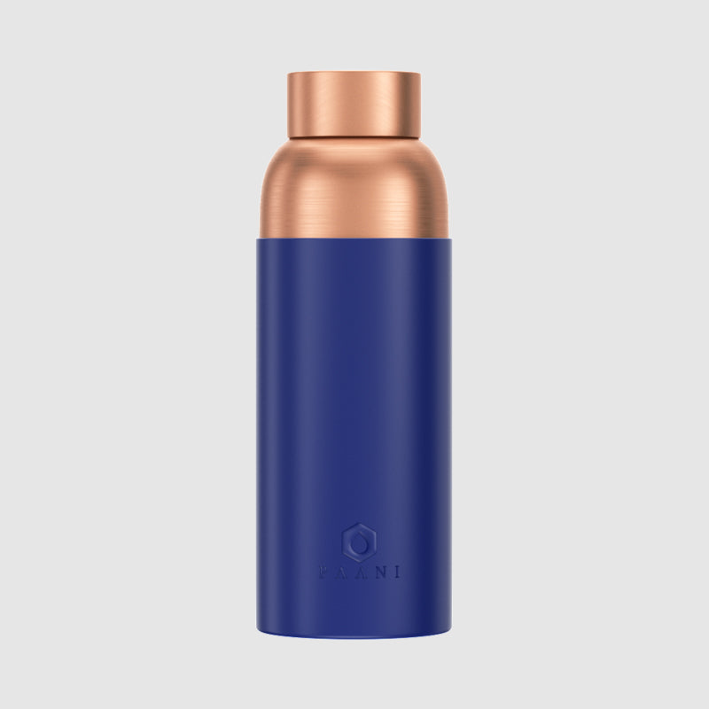 Paani Pure Copper Water Bottle 700ML Blue