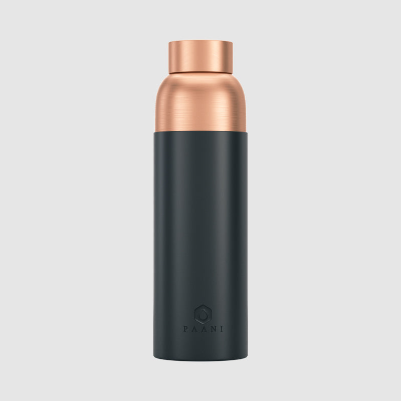 Paani Pure Copper Water Bottle 900ML Black