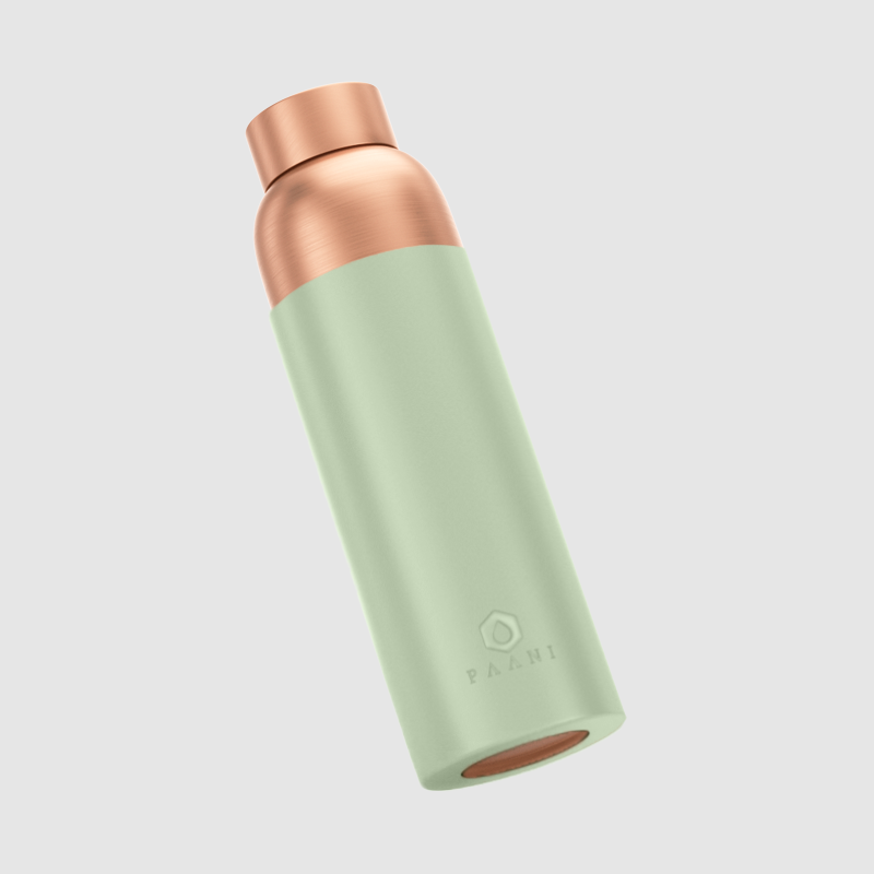 Paani Pure Copper Water Bottle 900ML Green No