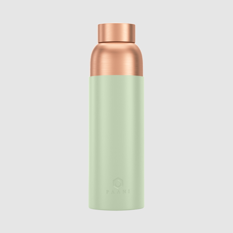 Paani Pure Copper Water Bottle 900ML Green No