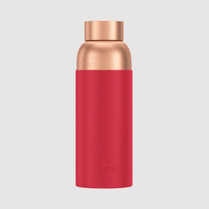 Paani Pure Copper Water Bottle 700ML Red No