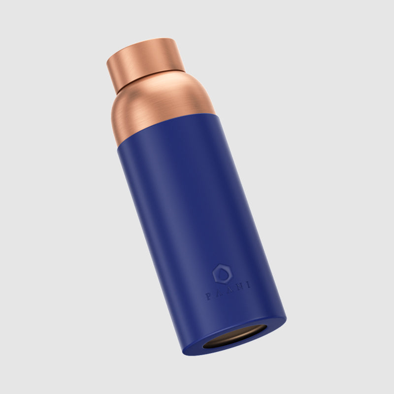 Paani Pure Copper Water Bottle 700ML Blue