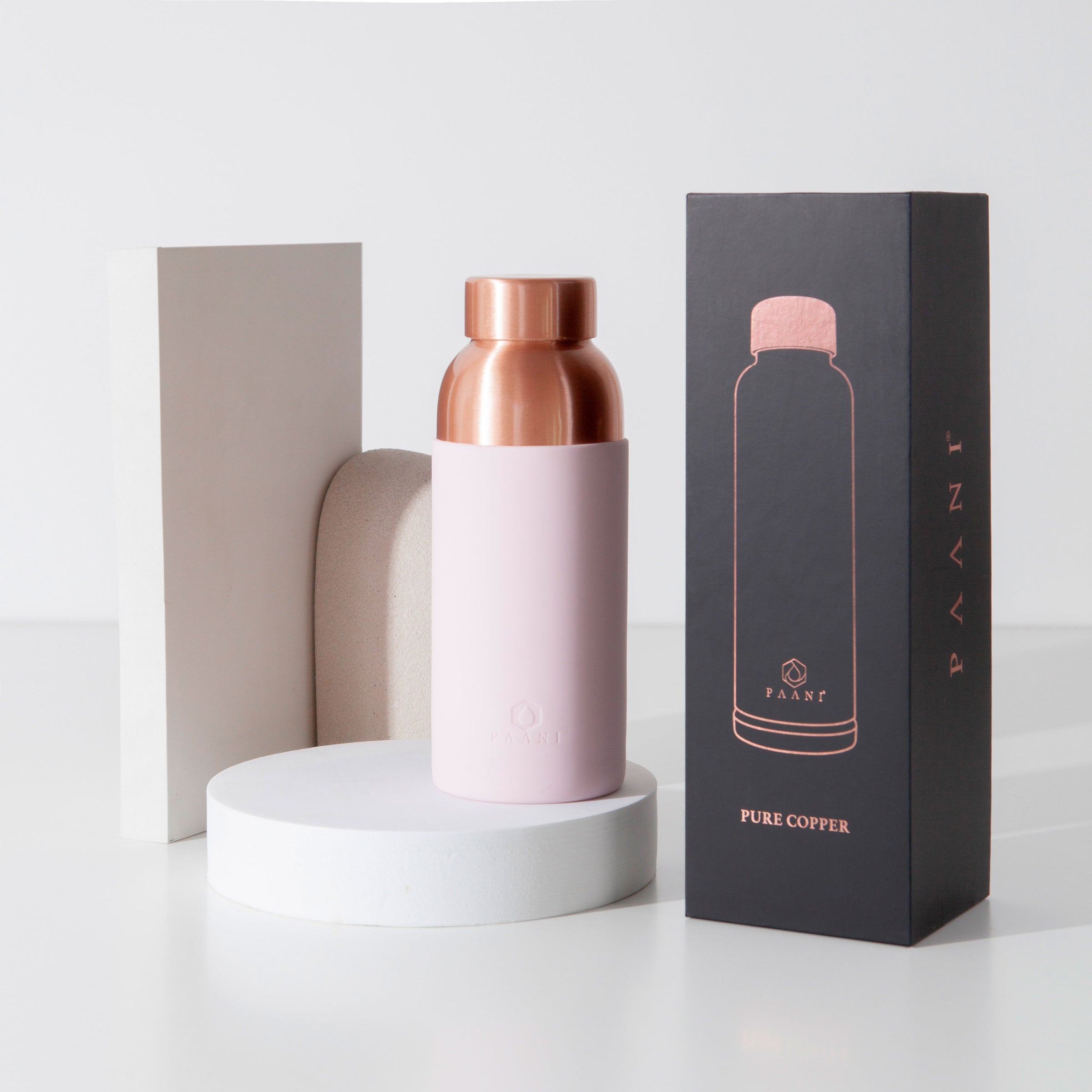 Paani Pure Copper Water Bottle 700ML Pink