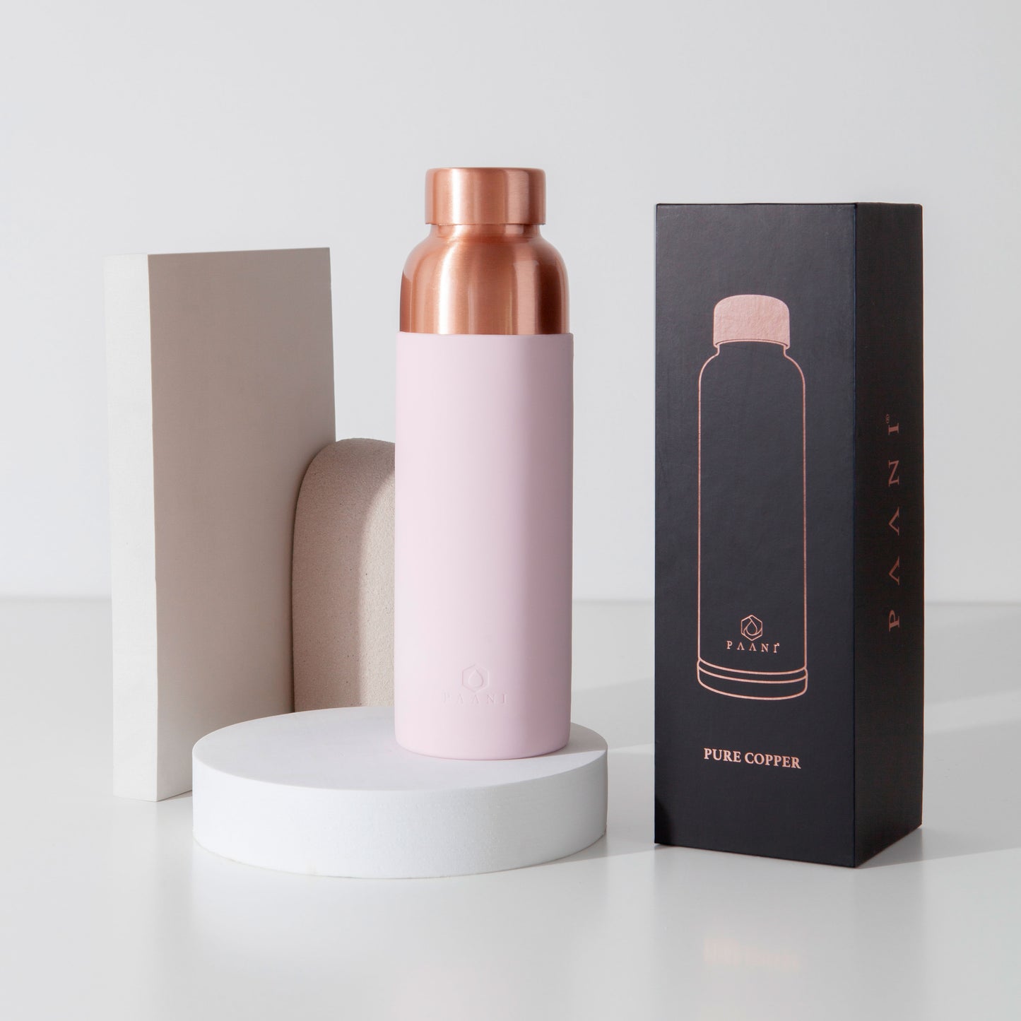 Paani Pure Copper Water Bottle 900ML Pink